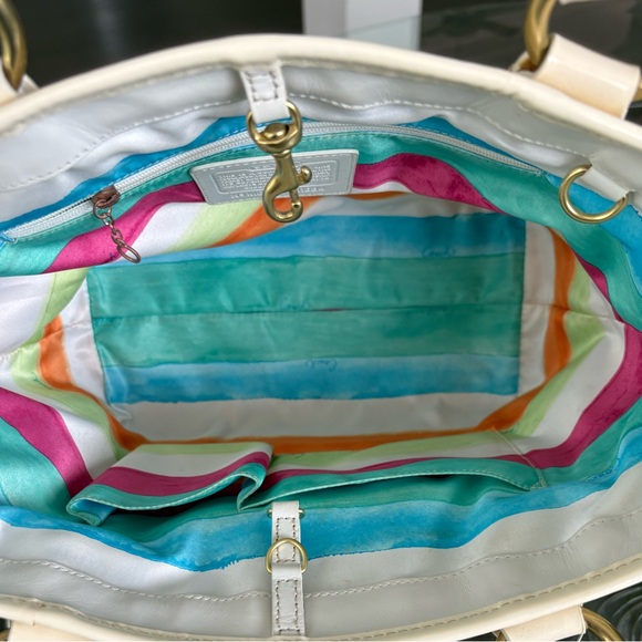 🤍🤍VINTAGE COACH LEGACY NATURAL WOVEN STRAW TOTE 65TH ANNIVERSARY TOTE BAG!🤍🤍 - Picture 9 of 12